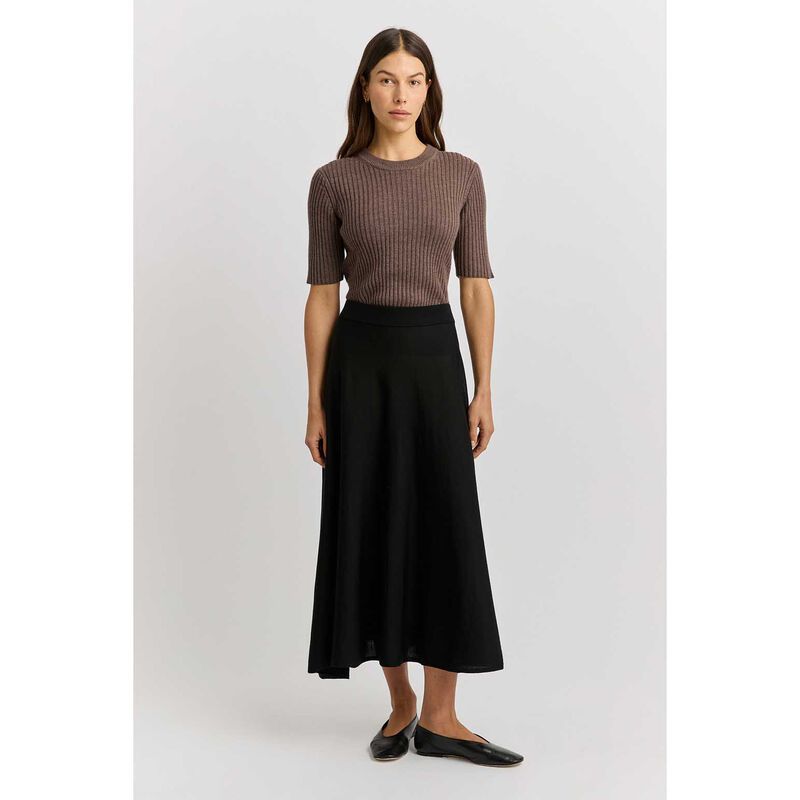 Toorallie A-Line Knit Mid Skirt image number 3