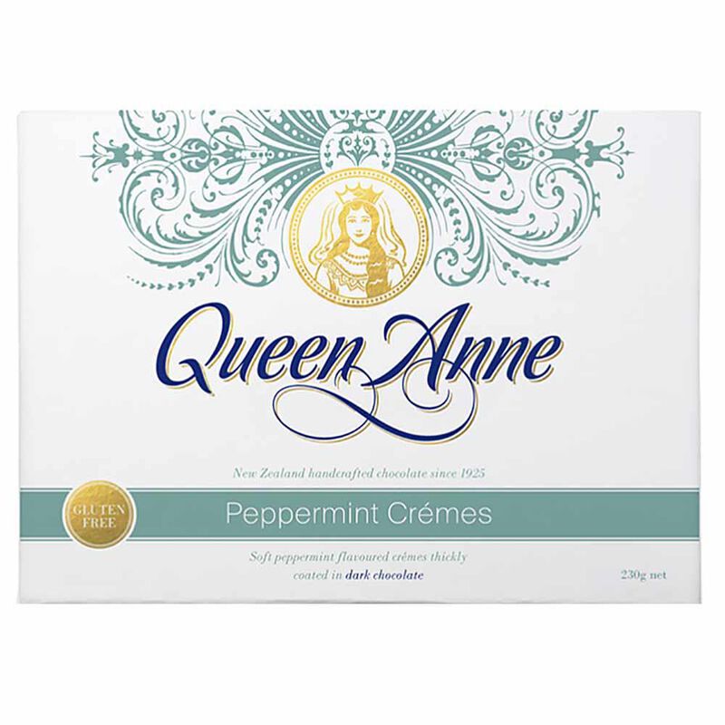 Queen Anne Dark Chocolate Peppermint Cr&egrave;mes 200g image number 0