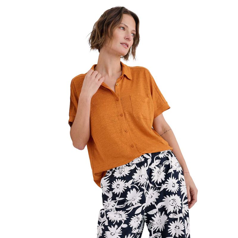 Seasalt Cornwall Parsley Fern Shirt Cumin image number 0