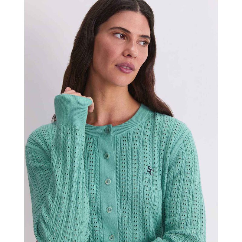 Sportscraft Elka Cable Pointelle Cardi image number 2
