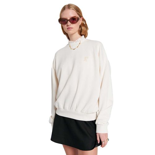 Karen Walker Runaway Girl Organic Cotton Crewneck Sweatshirt