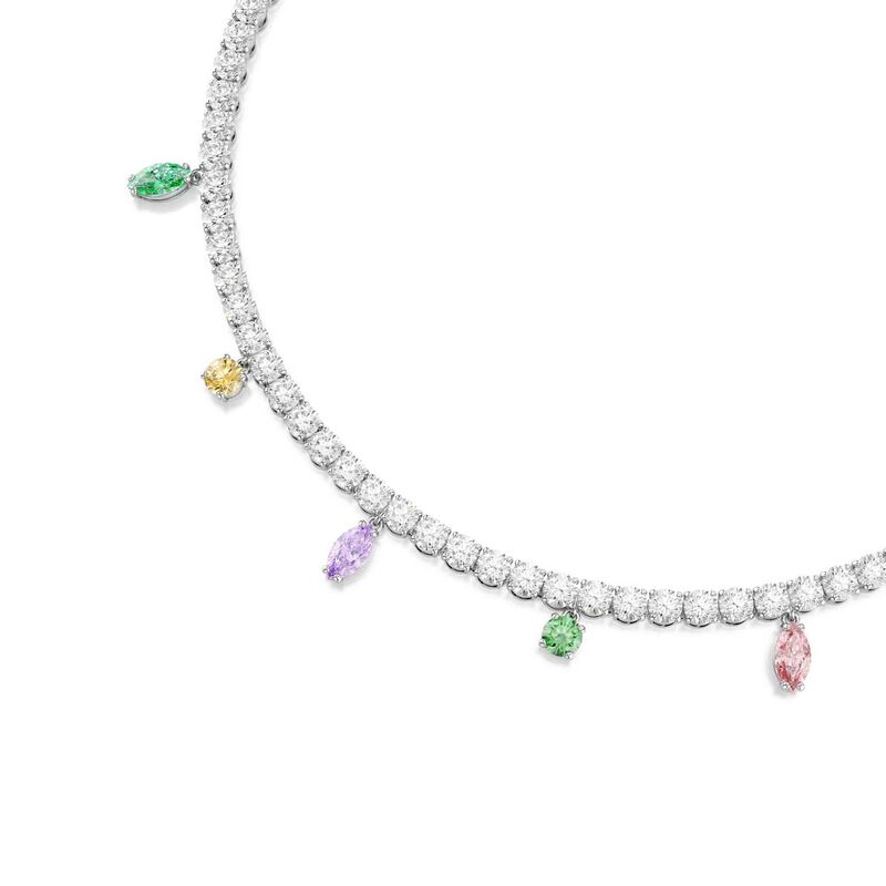 Swarovski x Ariana Grande Garden Collection Tennis Necklace image number 1