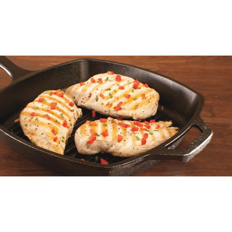 Lodge Logic Cast Iron Square Grill Pan 26.7 x 4.5cm image number 1