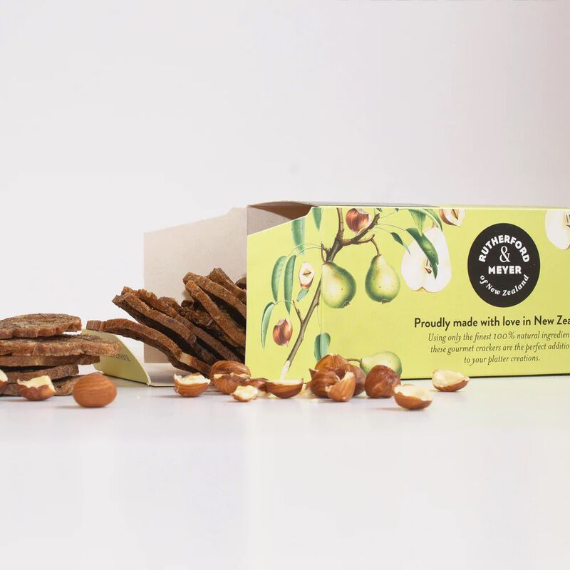 Rutherford & Meyer Pear & Hazelnut Gourmet Crackers 90g image number 1