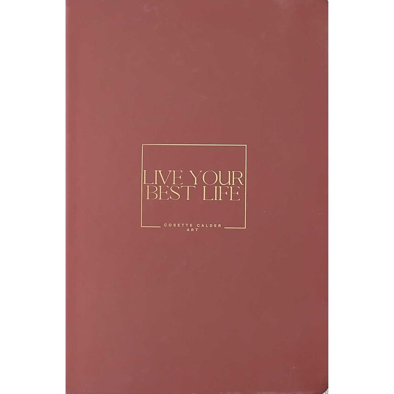 Cosette Calder Live Your Best Life Burgundynotebook image number 0