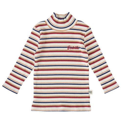 Goldie + Ace Embroidered Rib Skivvy Outback Stripe 3-5Y