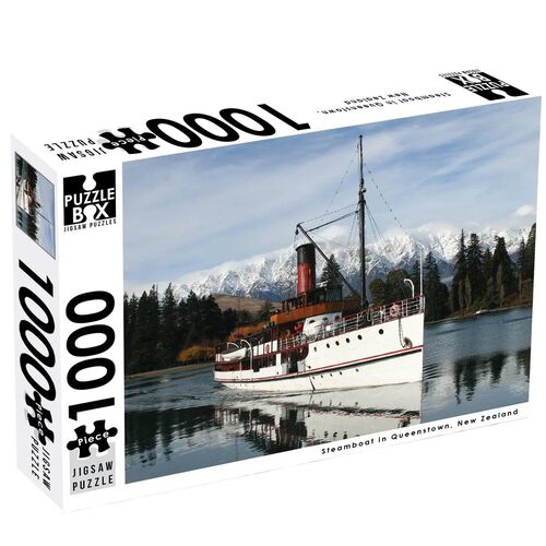 Puzzle Box Steamboat in Queenstown 1000 Piece Puzzle