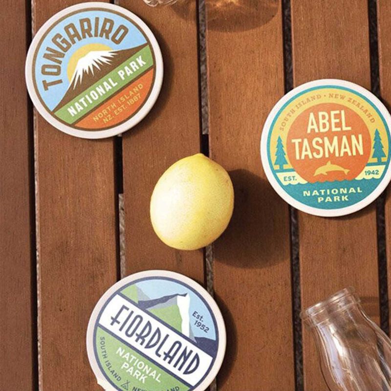 Fiordland National Park Ceramic Coaster image number 1