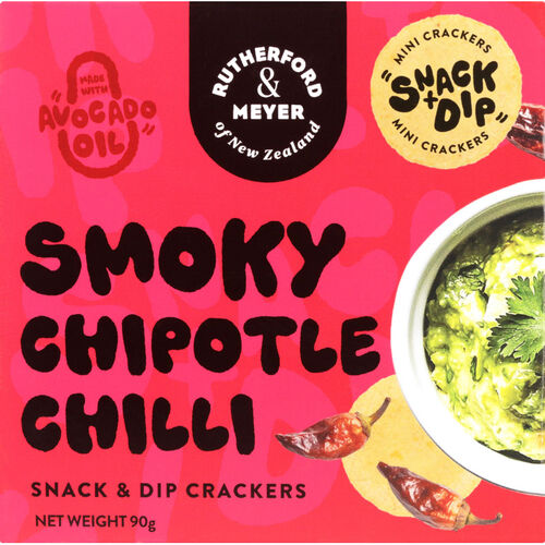 Rutherford & Meyer Snack & Dip Crackers Smoky Chipotle 90g