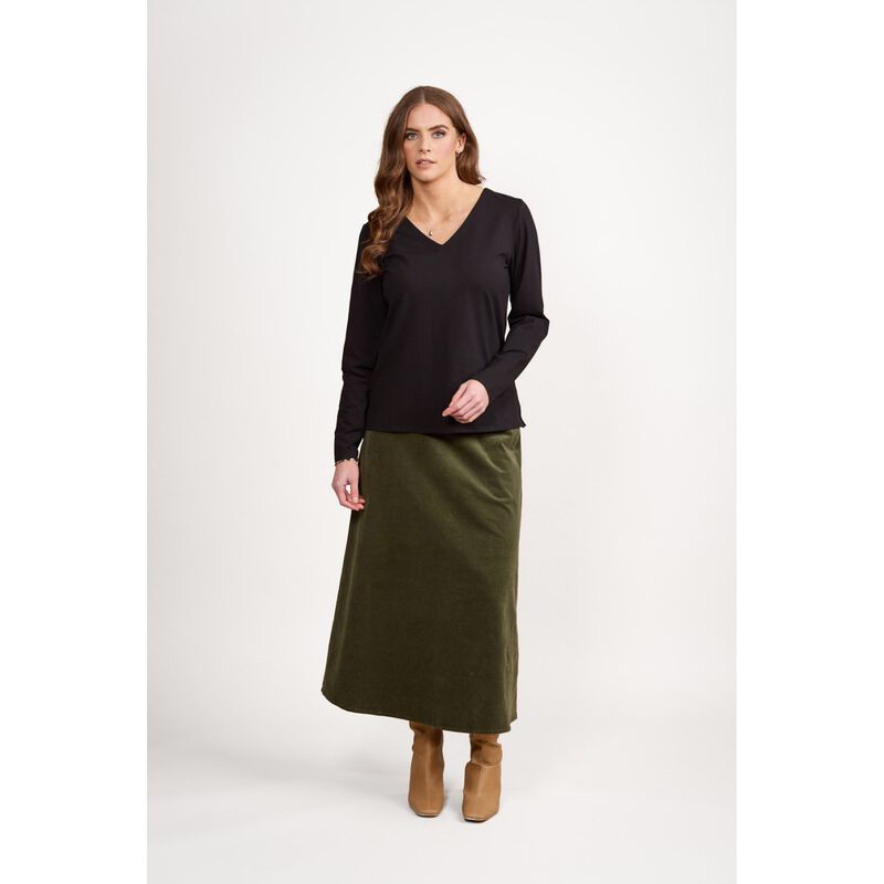 Vassalli V Neck Long Sleeve Top image number 2