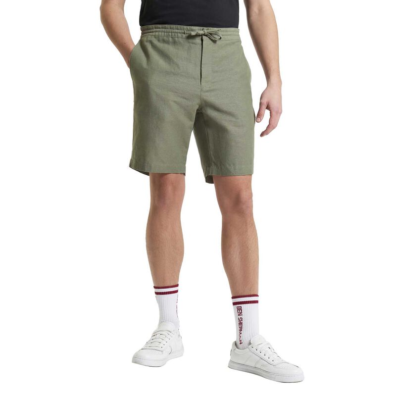 Ben Sherman Linen Cotton Drawcord Shorts image number 0