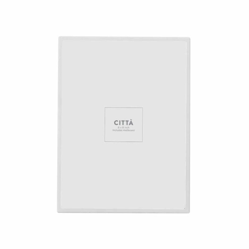 Citt&agrave; Metal Photo Frame White (Photo 4x6in) 15x3.5x20cm image number 0