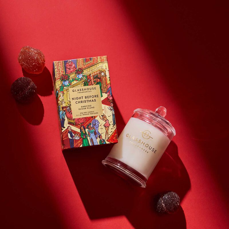 Glasshouse Fragrances Night Before Christmas Soy Candle 60g image number 1
