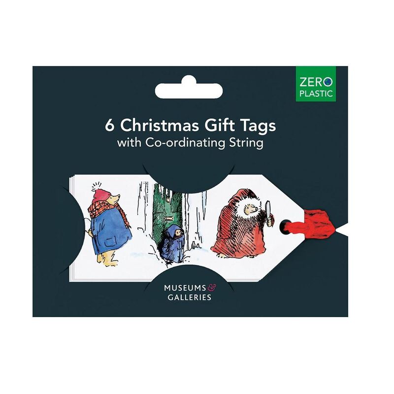 Museums & Galleries Festive Paddington Gift Tag Pkt 6 image number 1