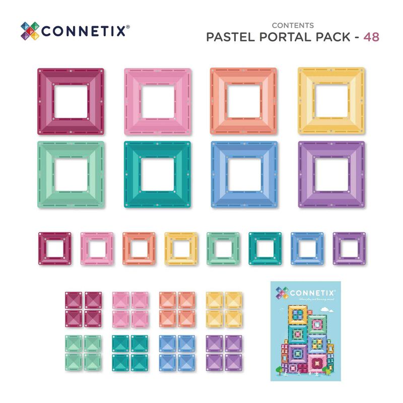 Connetix Tiles Pastel Portal Pack 48 Pc image number 2
