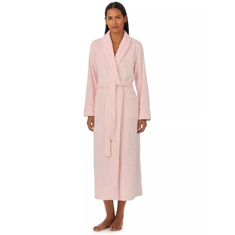 Lauren Ralph Lauren Recycled L/S Shawl Collar Long Robe image number 0