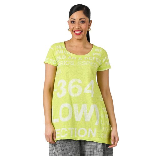 Rundholz Printed Elbow Length T-Shirt