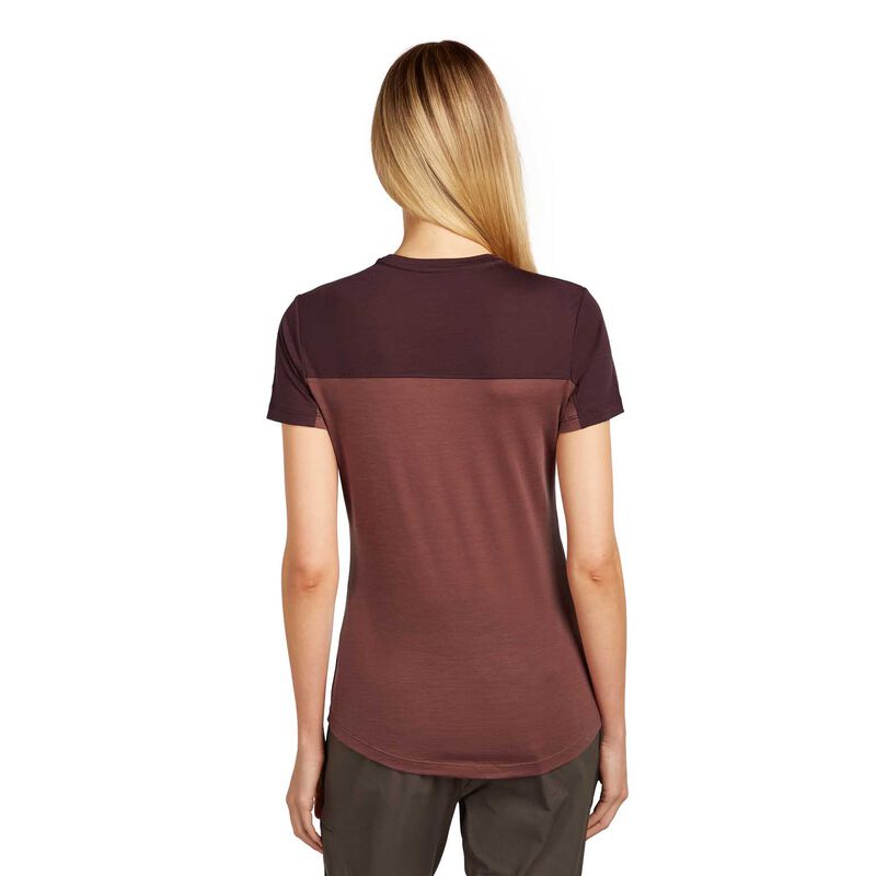 Icebreaker Womens Merino 125 Cool-Lite Sphere III SS Tee Colour Block image number 1