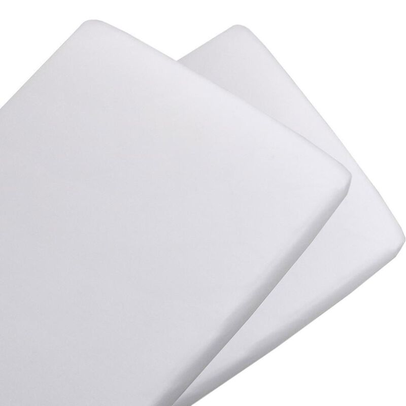 Living Textiles 2 Pack Jersey Bassinet Fitted Sheet image number 1