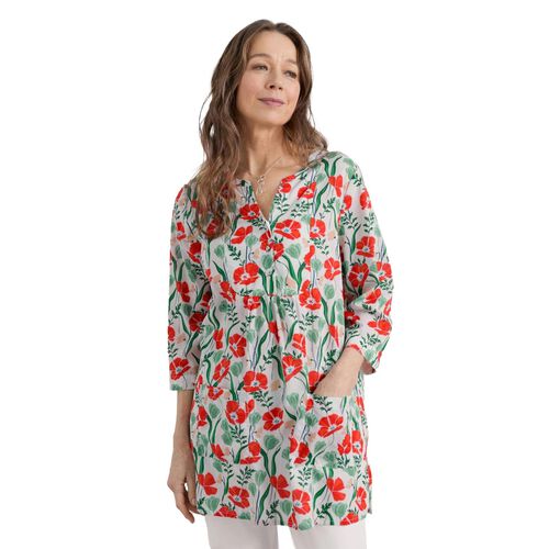 Seasalt Cornwall Aventurier Tunic Crayon Poppy Heron