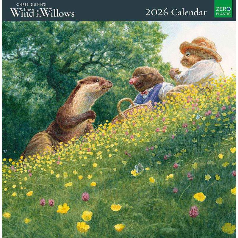 Museums & Galleries The Wind In The Willows 2026 Wall Calendar image number 0