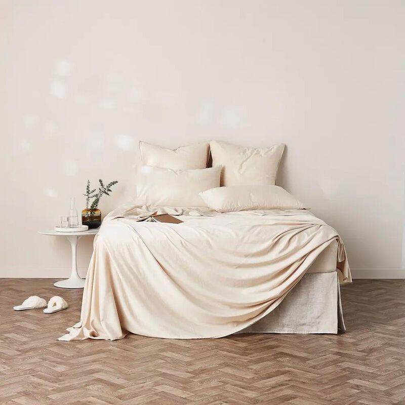 George Street Linen Soft Washed Cotton Sheet Set image number 2