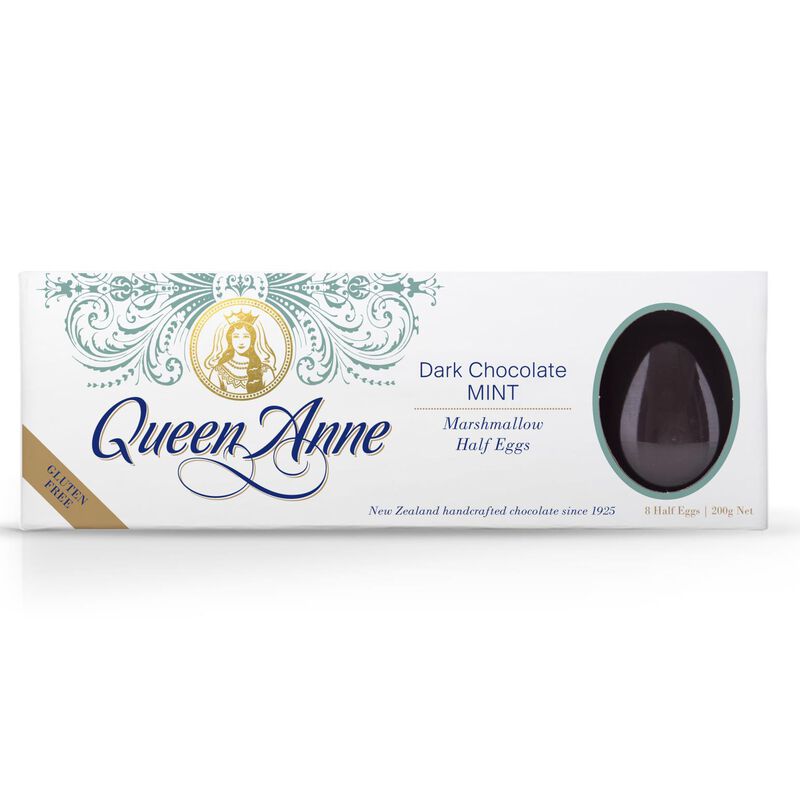 Queen Anne Dark Mint Marshmallow Easter Eggs 200g image number 0