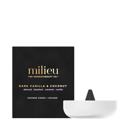 Milieu Cone Incense - Dark Vanilla & Coconut