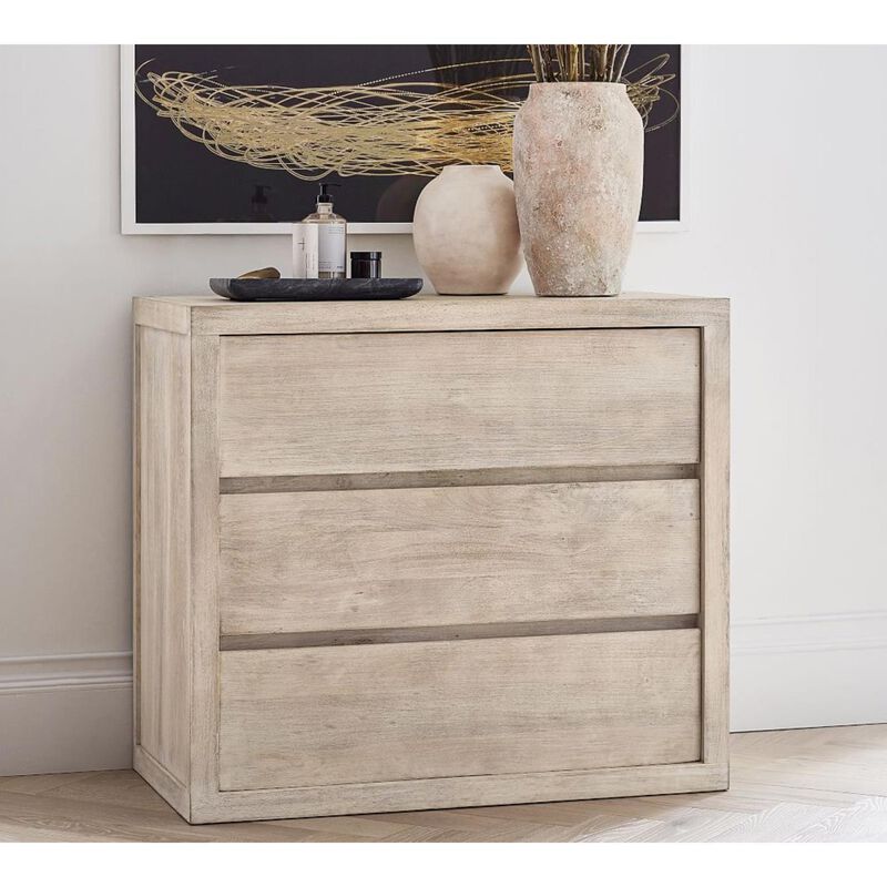 Pottery Barn Cayman 3-Drawer Dresser Mango Wood image number 3