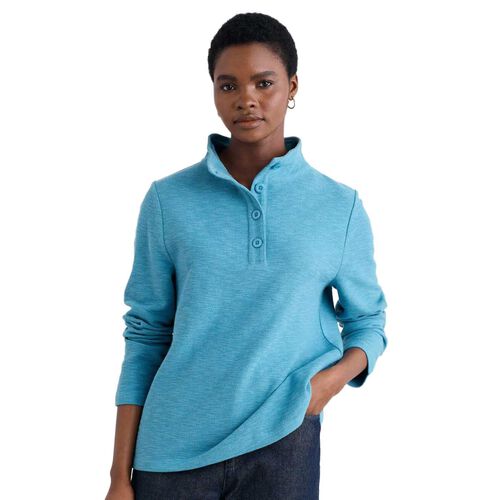 Seasalt Cornwall Last Boat Sweatshirt Lagoon