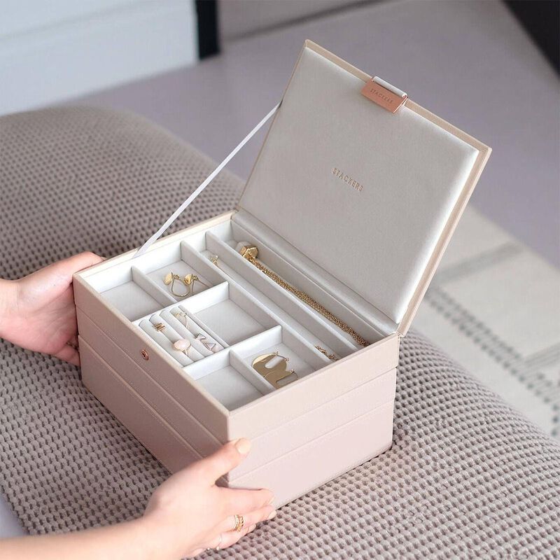Stackers Classic Jewellery Box Set 3 Blush image number 1