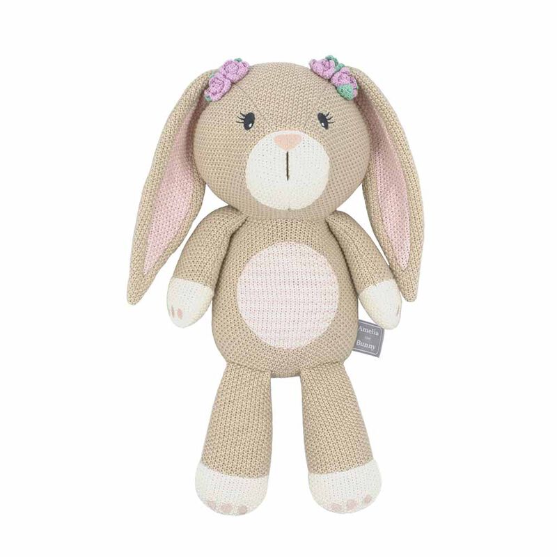 Living Textiles Whimsical Softie Toy - Amelia the Bunny image number 0