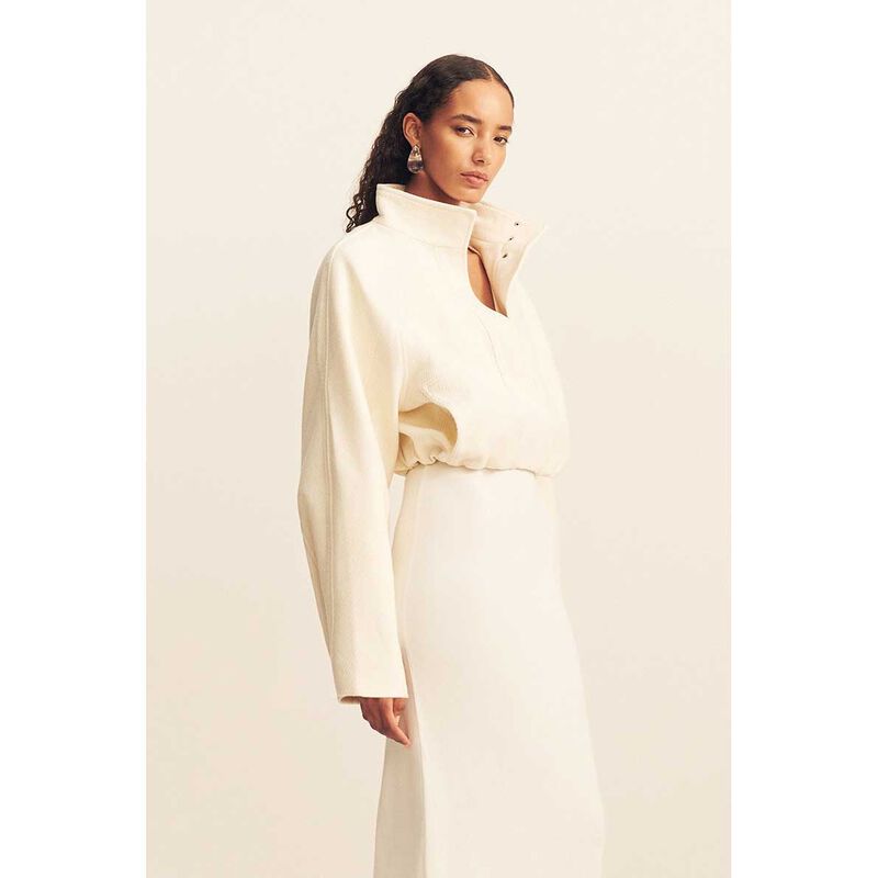 Shona Joy Crosby Cropped Bomber Jacket image number 2