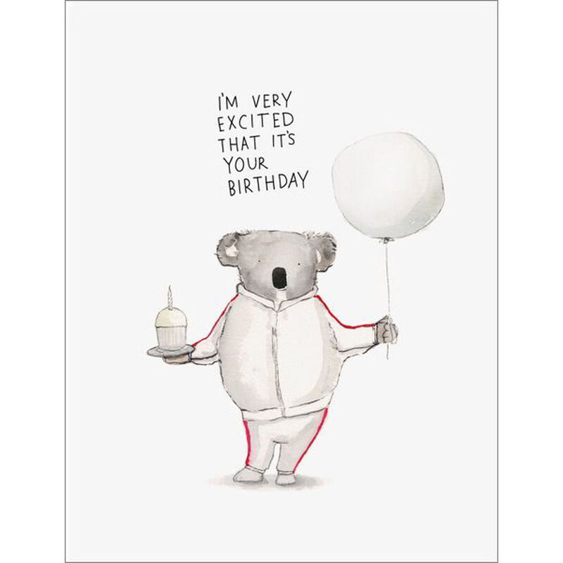 Koala Birthday Excitement Card image number 0