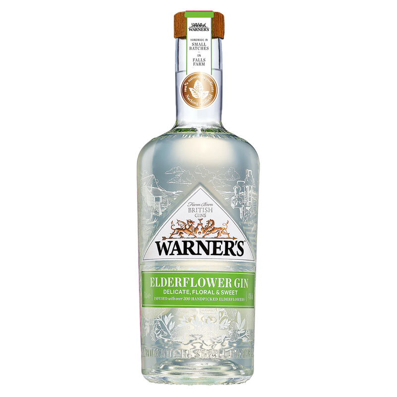 Warner's Elderflower Gin 40% 700ml image number 0