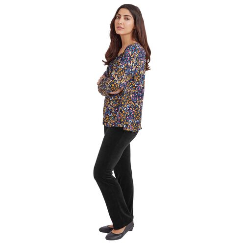 Adini Zinnia Top Wild Garden Print