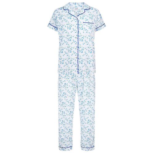 La Marquise Moonlit Tulip Cotton-Rich Jersey Short Sleeve Pyjama Set
