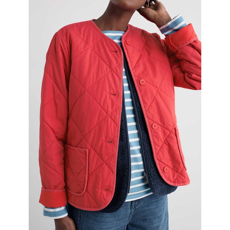 Seasalt Cornwall Swift Barn Jacket - Tomato image number 2