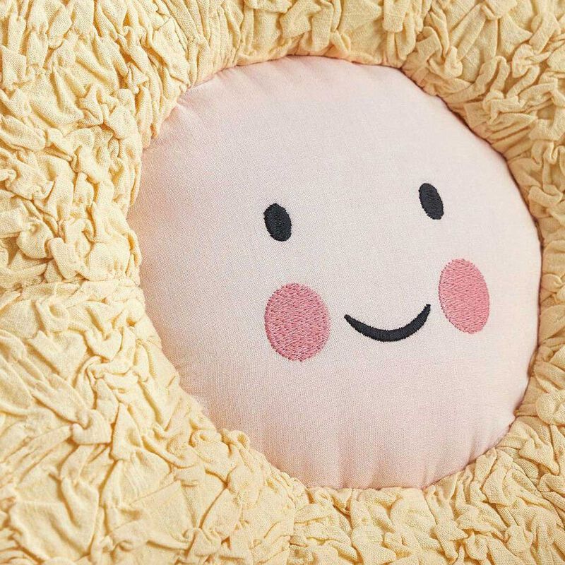 Pottery Barn Kids Daisy Face Pillow image number 1