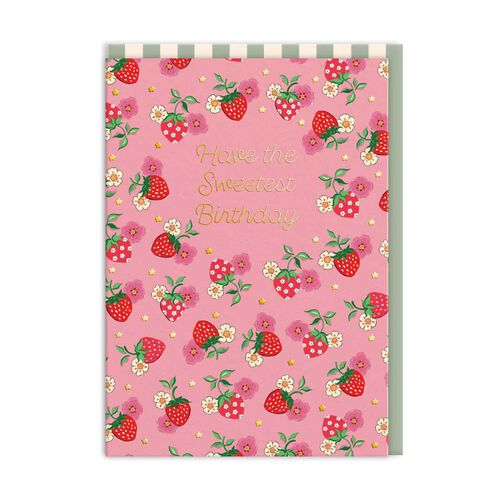 Cath Kidston Birthday Sweetest Strawberry Card