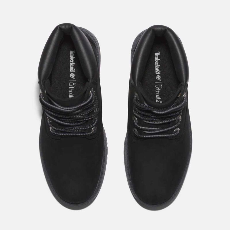 Timberland Womens Stone Street 6-Inch Waterproof Boot Black image number 3