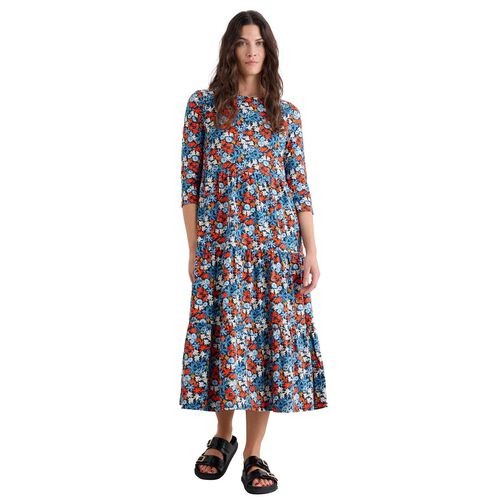 Seasalt Cornwall Line Strokes Dress Pastel Garden Maritime