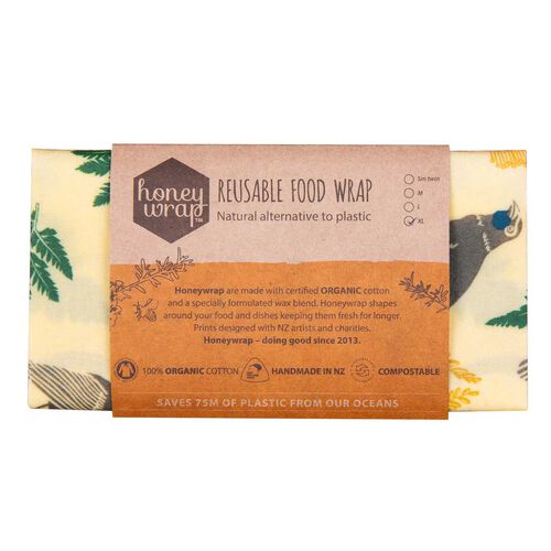 Honeywrap Extra Large Wrap - Kokako 45x40cm