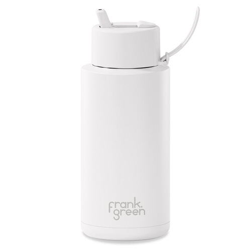 frank green 34oz Reusable Bottle with Flip Straw Lid Cloud