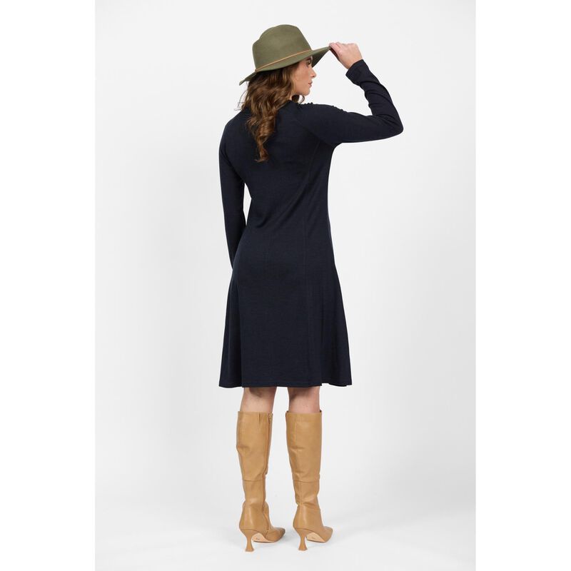 Vassalli 100% Merino Long Sleeve Swing Dress image number 4