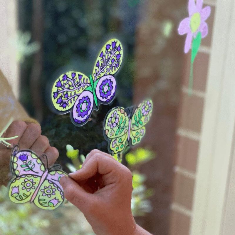 Voodle Movable Window Art - Butterflies image number 2