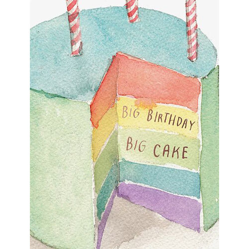 Big Cake Foil Card