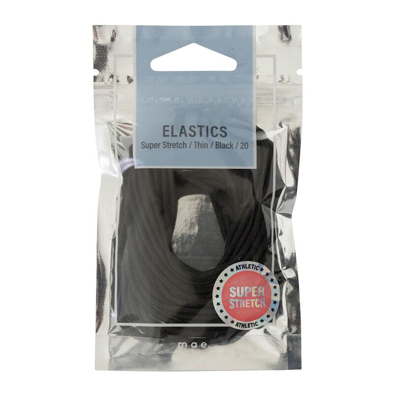 Mae Elastics Thin Super Stretch Black (20) image number 0