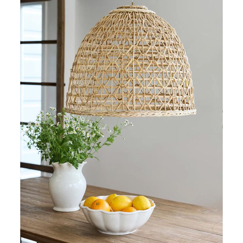 French Country Province Open Weave Rattan Light Shade image number 2