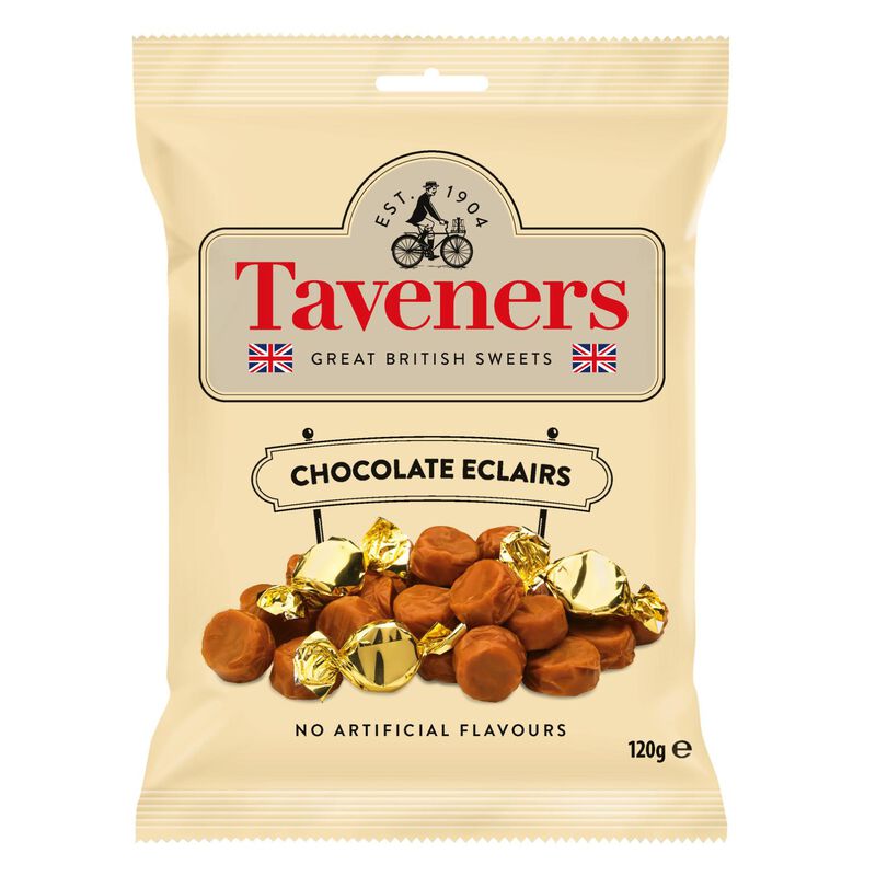 Taveners Great British Sweets Chocolate Eclairs 120g image number 0